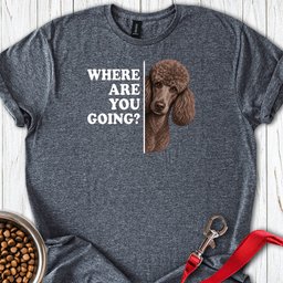 Standard Poodle Where Are You Going 2 T Shirt Gift For Dog Lover