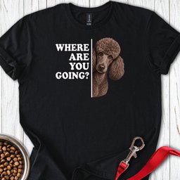 Standard Poodle Where Are You Going 2 T Shirt Gift For Dog Lover