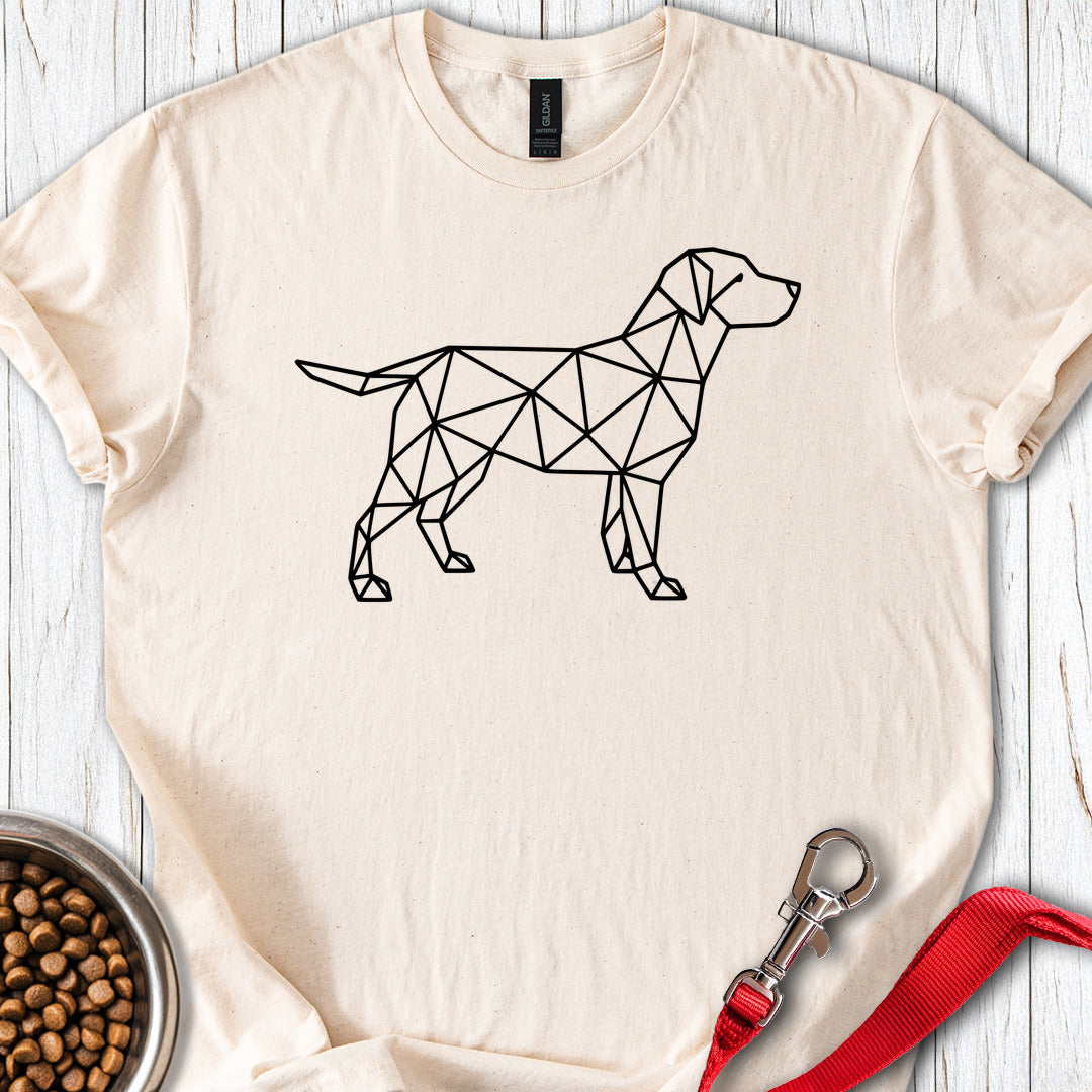 Trendy Geometrical Labrador T Shirt Gift For Dog Lover