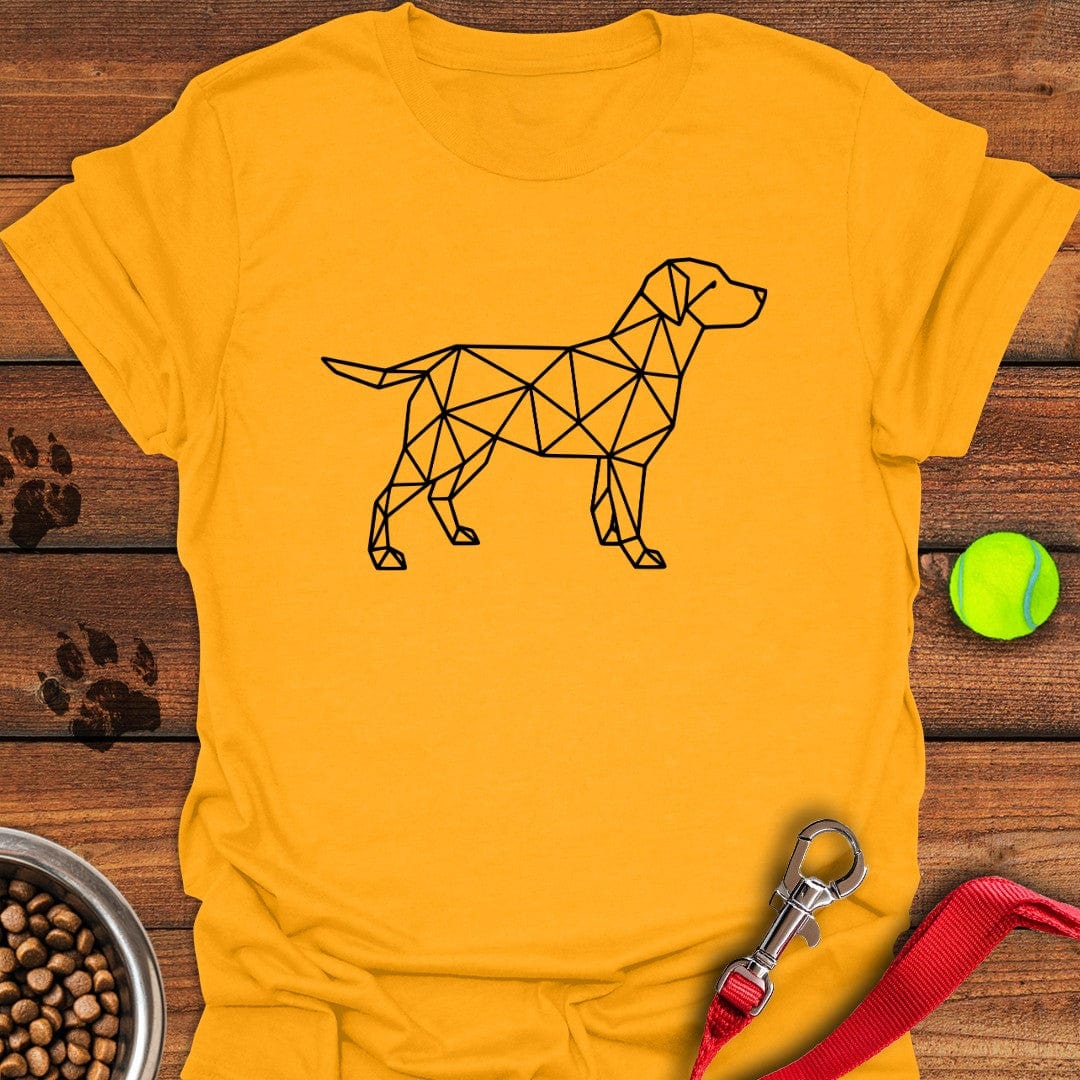 Trendy Geometrical Labrador T Shirt Gift For Dog Lover