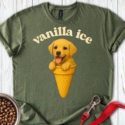 Vanilla Ice Labrador T Shirt Gift For Dog Lover