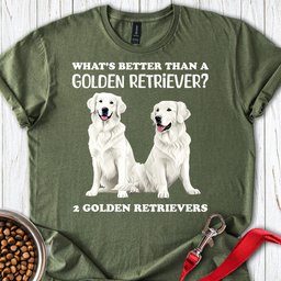 White Golden Retrievers T Shirt Gift For Dog Lover