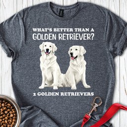 White Golden Retrievers T Shirt Gift For Dog Lover