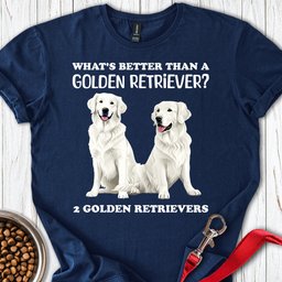White Golden Retrievers T Shirt Gift For Dog Lover