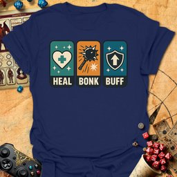 Heal Bonk Buff Tee Gift For Tabletop Gamer