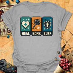Heal Bonk Buff Tee Gift For Tabletop Gamer