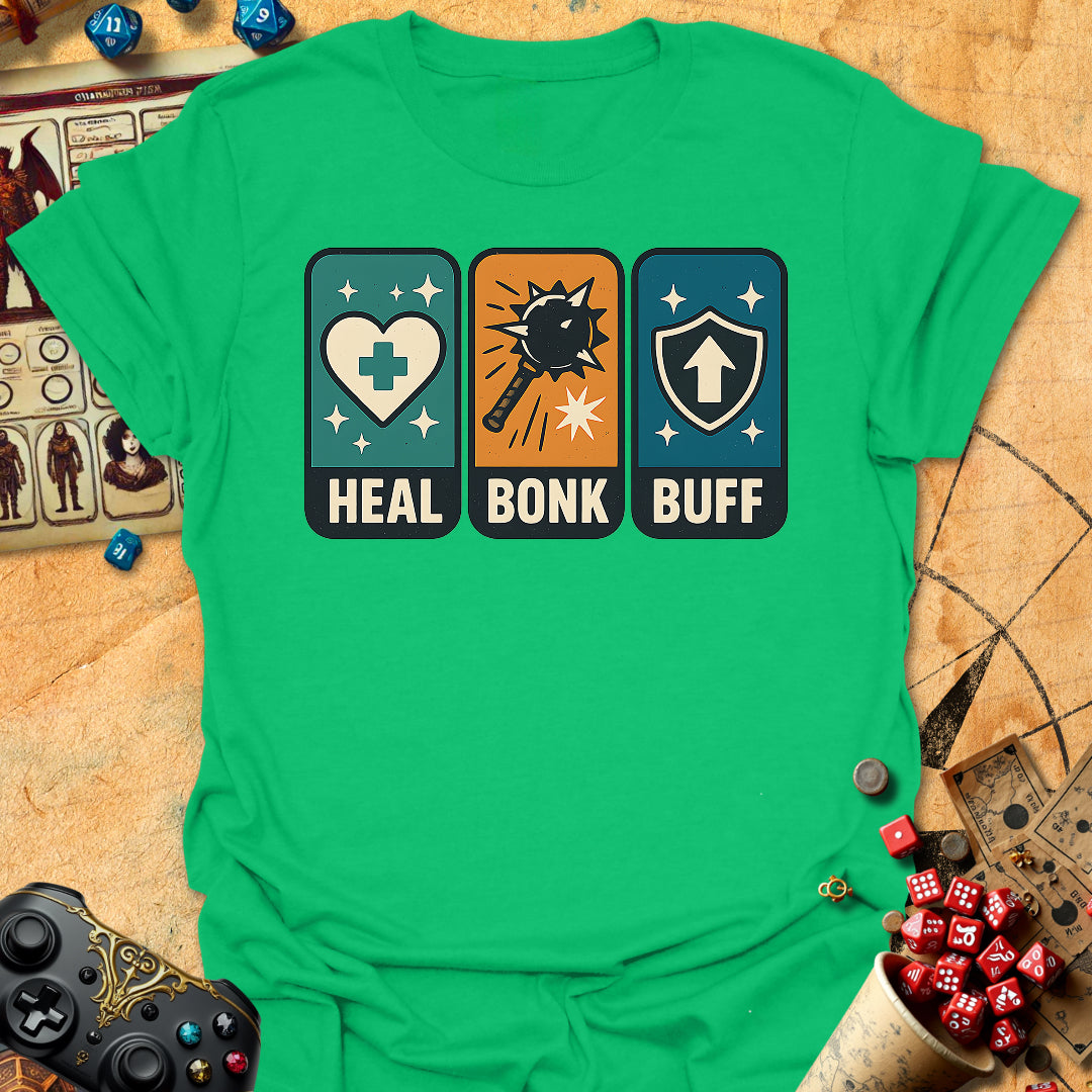 Heal Bonk Buff Tee Gift For Tabletop Gamer