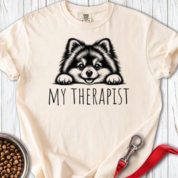 Pomeranian My Therapist Premium Tee Gift For Dog Lover