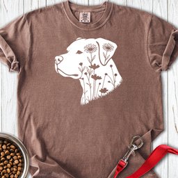 Pitbull Flowers Premium Tee Gift For Dog Lover