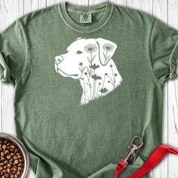 Pitbull Flowers Premium Tee Gift For Dog Lover