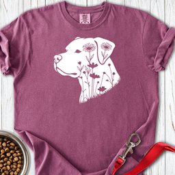 Pitbull Flowers Premium Tee Gift For Dog Lover