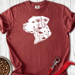 Pitbull Flowers Premium Tee Gift For Dog Lover