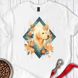 Yellow Labrador Abstract Art T Shirt Gift For Dog Lover