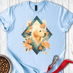 Yellow Labrador Abstract Art T Shirt Gift For Dog Lover
