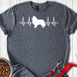 Shetland Sheepdog Heartbeat T Shirt Gift For Dog Lover