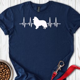 Shetland Sheepdog Heartbeat T Shirt Gift For Dog Lover