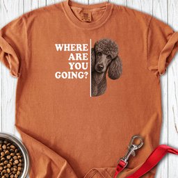 Standard Poodle Where Are You Going 2 Premium Tee Gift For Dog Lover