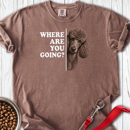 Standard Poodle Where Are You Going 2 Premium Tee Gift For Dog Lover