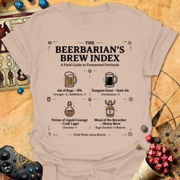 Brew Index Tee Gift For Tabletop Gamer