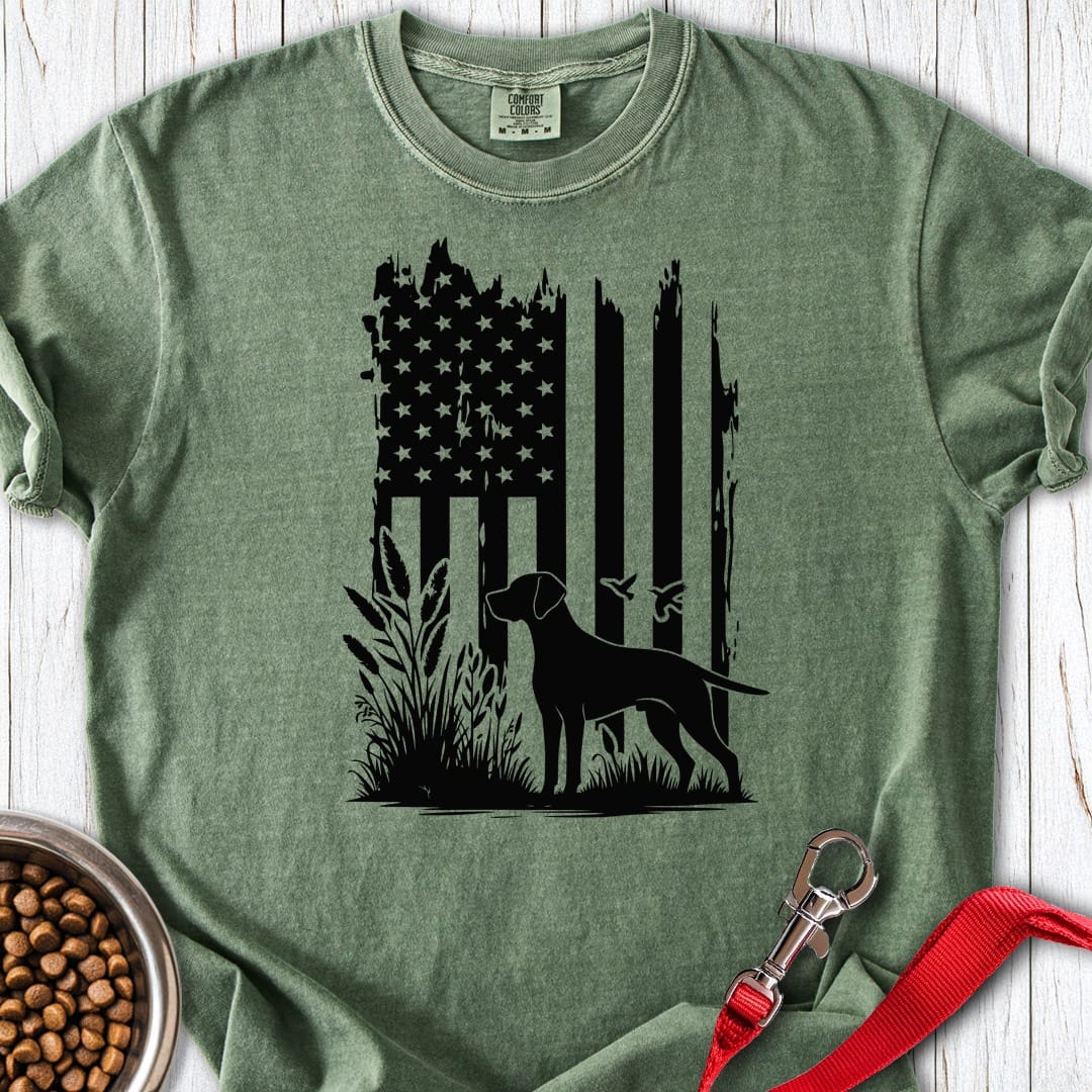 Weimaraner Hunting USA Premium Tee Gift For Dog Lover