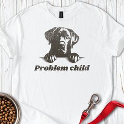 Problem Child Labrador T Shirt Gift For Dog Lover