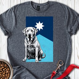 Silver Labrador Minnesota Flag T Shirt Gift For Dog Lover