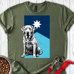 Silver Labrador Minnesota Flag T Shirt Gift For Dog Lover