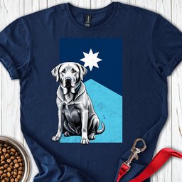 Silver Labrador Minnesota Flag T Shirt Gift For Dog Lover