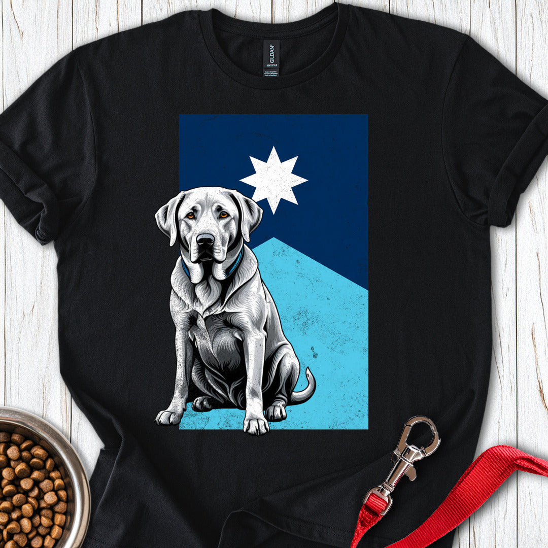 Silver Labrador Minnesota Flag T Shirt Gift For Dog Lover