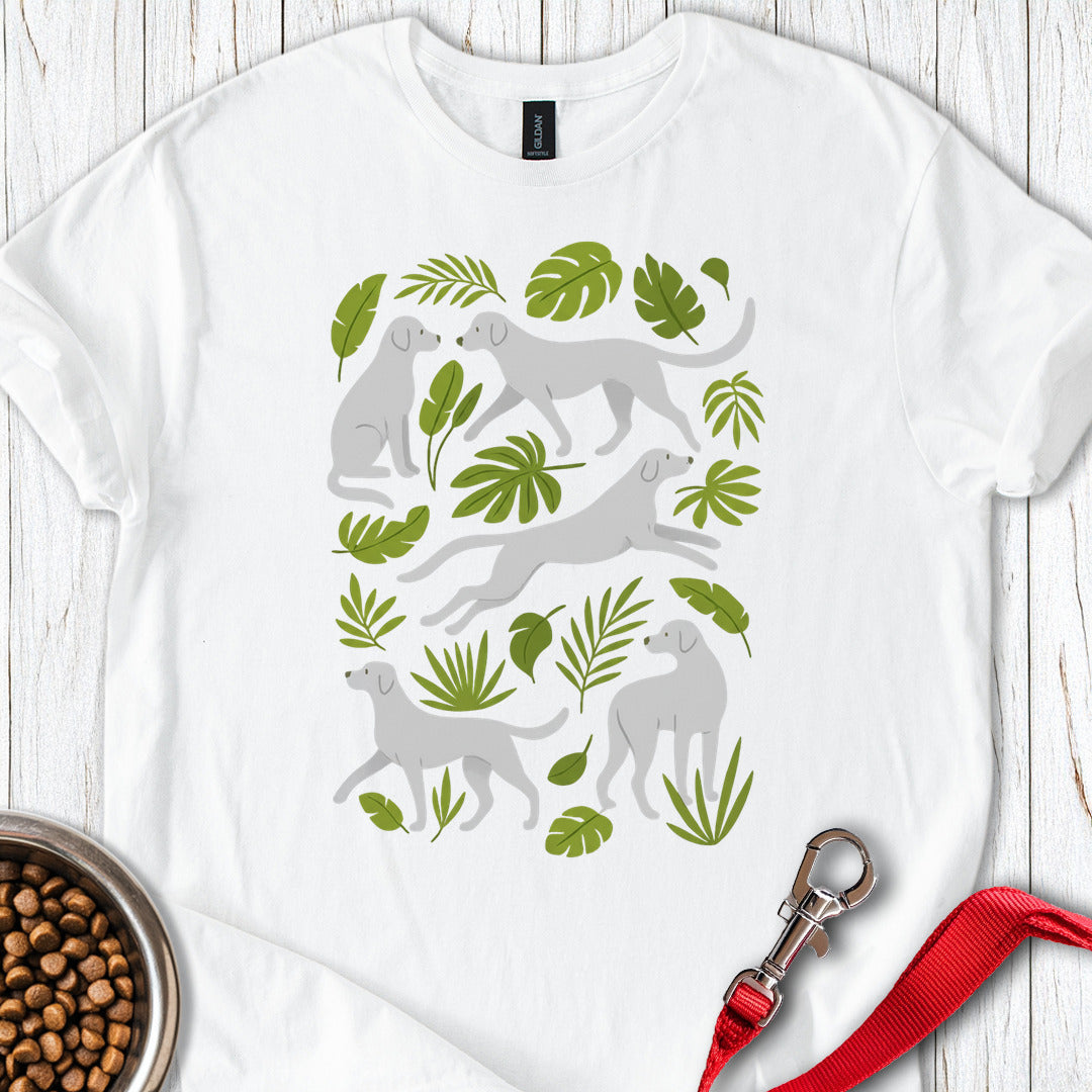 Silver Labs Boho T Shirt Gift For Dog Lover