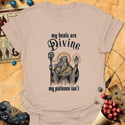 Heals Divine Tee Gift For Tabletop Gamer