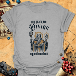 Heals Divine Tee Gift For Tabletop Gamer