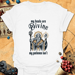 Heals Divine Tee Gift For Tabletop Gamer