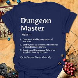 Dungeon Master Definition Tee Gift For Tabletop Gamer