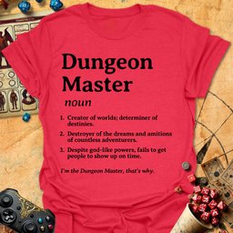 Dungeon Master Definition Tee Gift For Tabletop Gamer