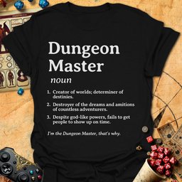 Dungeon Master Definition Tee Gift For Tabletop Gamer