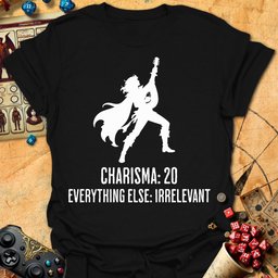 Bard Stats Tee Gift For Tabletop Gamer