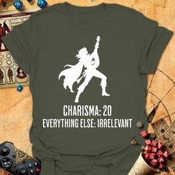 Bard Stats Tee Gift For Tabletop Gamer