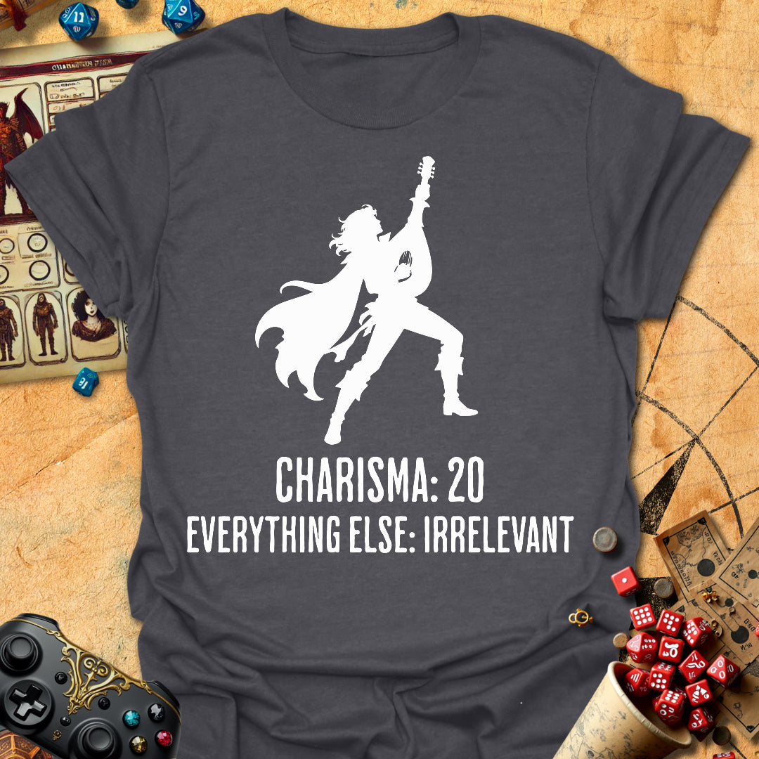 Bard Stats Tee Gift For Tabletop Gamer