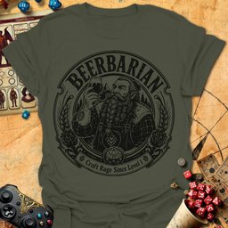 Beerbarian Craft Tee Gift For Tabletop Gamer