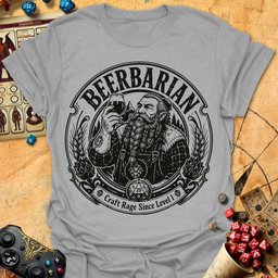Beerbarian Craft Tee Gift For Tabletop Gamer