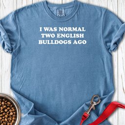 Two English Bulldogs Premium Tee Gift For Dog Lover