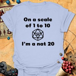 Im A Nat 20 Tee Gift For Tabletop Gamer