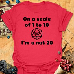 Im A Nat 20 Tee Gift For Tabletop Gamer