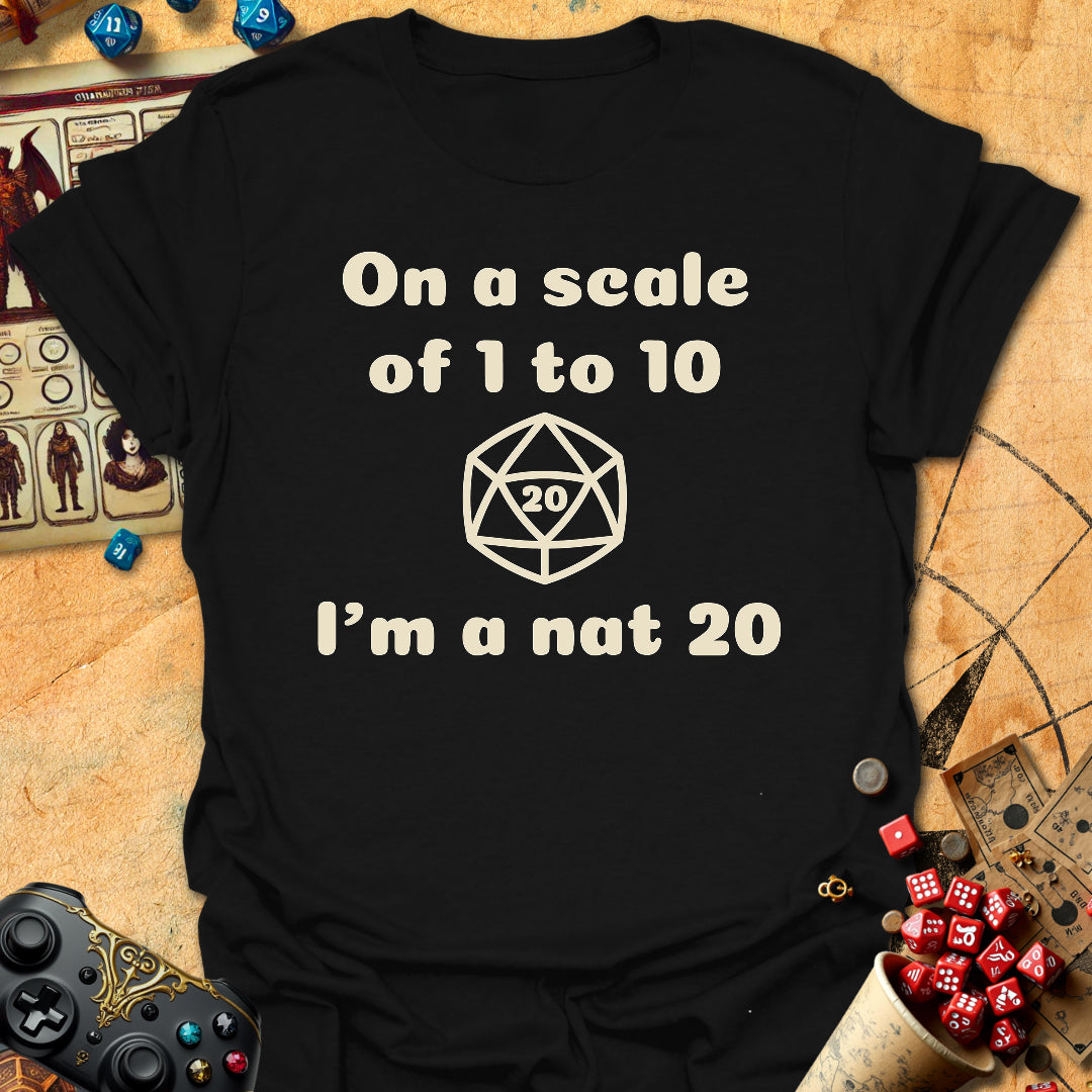 Im A Nat 20 Tee Gift For Tabletop Gamer