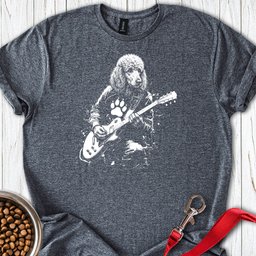 Standard Poodle Guitar T Shirt Gift For Dog Lover