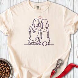 Standard Poodle Hug Premium Tee Gift For Dog Lover