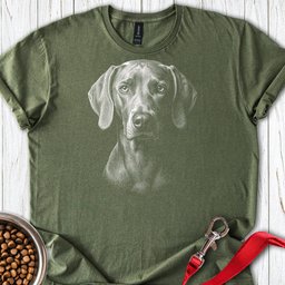 Weimaraner Engraved T Shirt Gift For Dog Lover