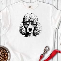 Standard Poodle Flag Shades Premium Tee Gift For Dog Lover