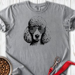 Standard Poodle Flag Shades Premium Tee Gift For Dog Lover